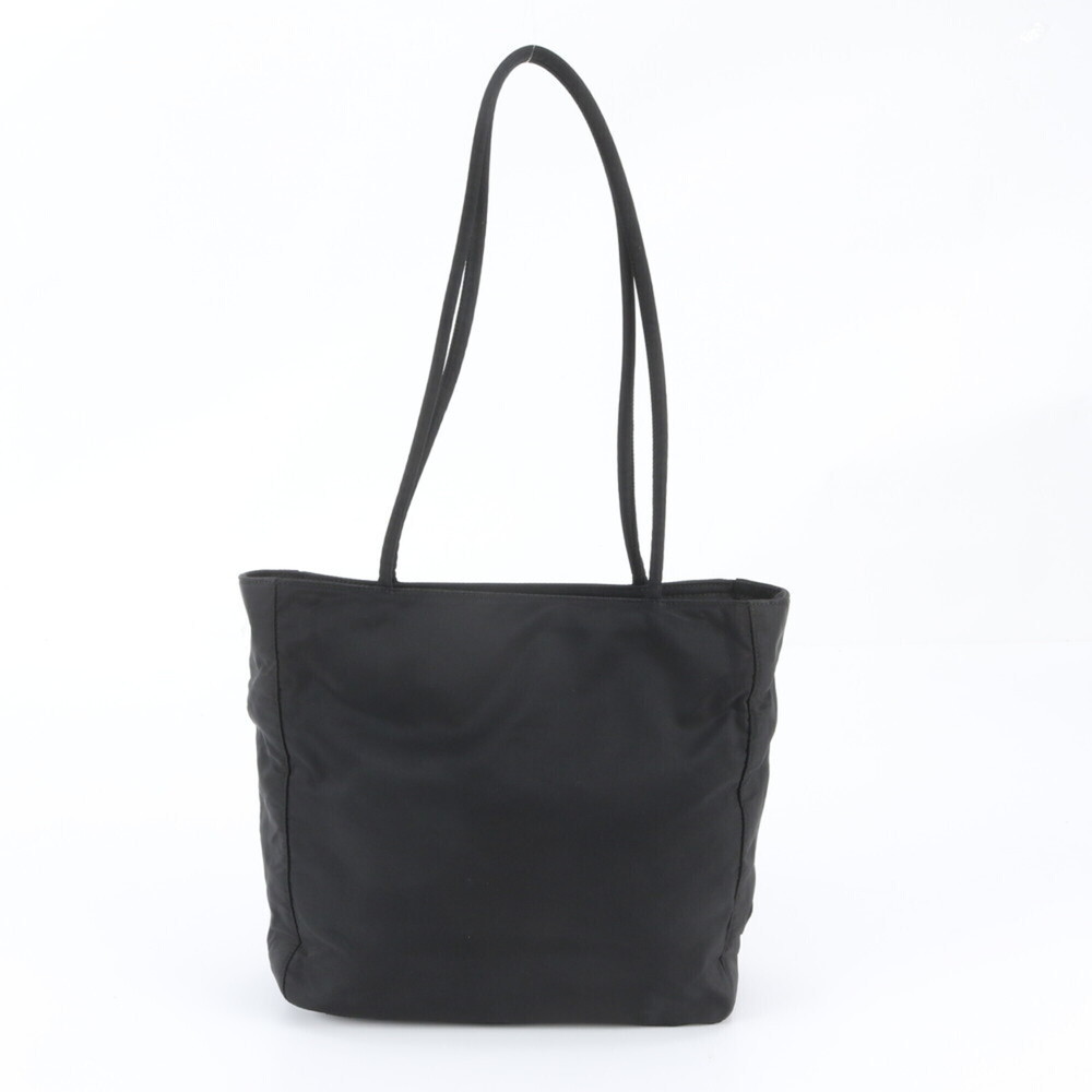 Prada Tessuto Nylon Triangle Logo Tote Bag/Shoulder Bag with White Tag, Black...